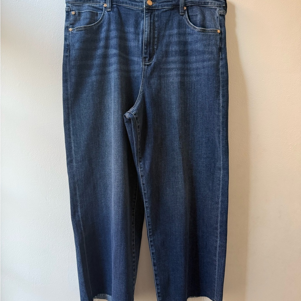 Liverpool Los Angeles cropped wide leg denim